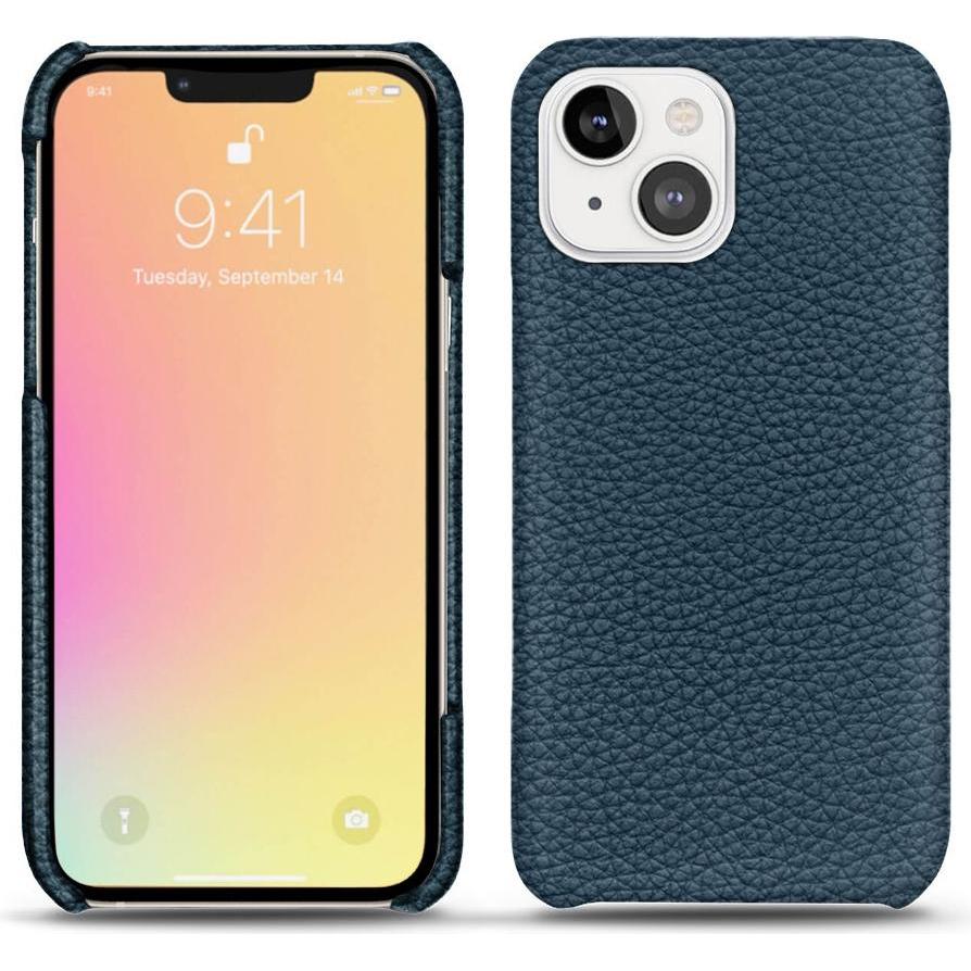 Noreve Lederschutzhülle (Apple iPhone 13 mini), Smartphone Hülle, Blau
