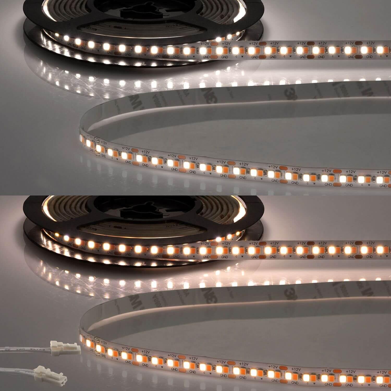 Isoled, Zubehör Beleuchtung, LED CRI919/940 MiniAMP Flexband Streifen, 12V, 15W, IP20, weissdyn., 120cm, Kabel beids. + ...