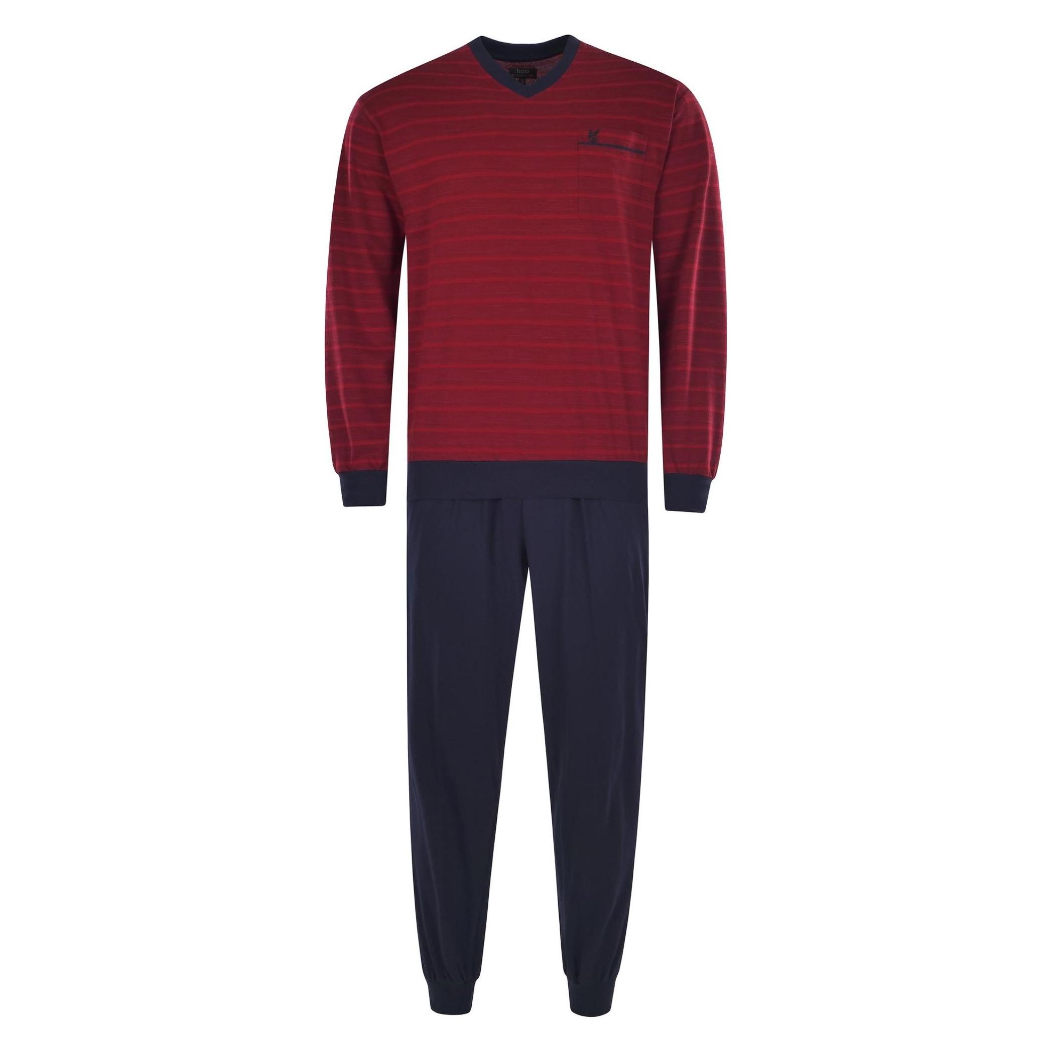 Hajo, Herren, Pyjamas, Pyjama Homewear Bequem Sitzend - 16259, Rot, (Xl)