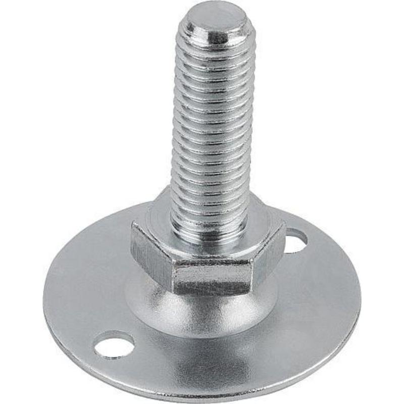 Kipp, Möbelausstattung, Stellfuss, K0678, Stahl, mit Bohrung