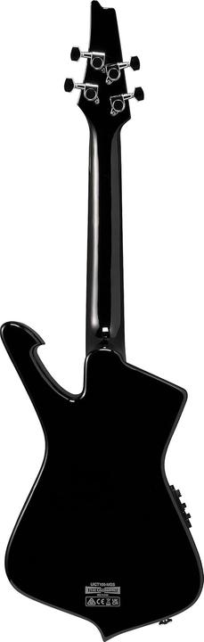 Actual product image Ibanez UICT100 Metallic Gray Sunburst High Gloss electric-acoustic tenor ukelele met gigbag (Tenor)