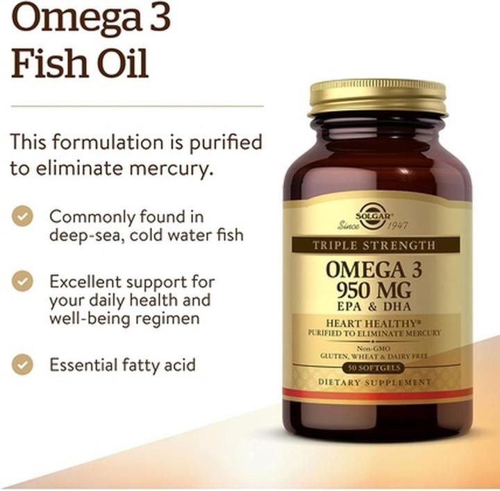 Nährwerte und Zutaten Solgar Super Fisch Omega-3 Perlen (50 Stück, Kapseln, 255 g)
