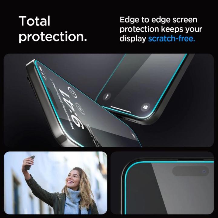 Actual product image Spigen Glas.TR EZ Fit (2 pcs., Apple iPhone 15 Pro)