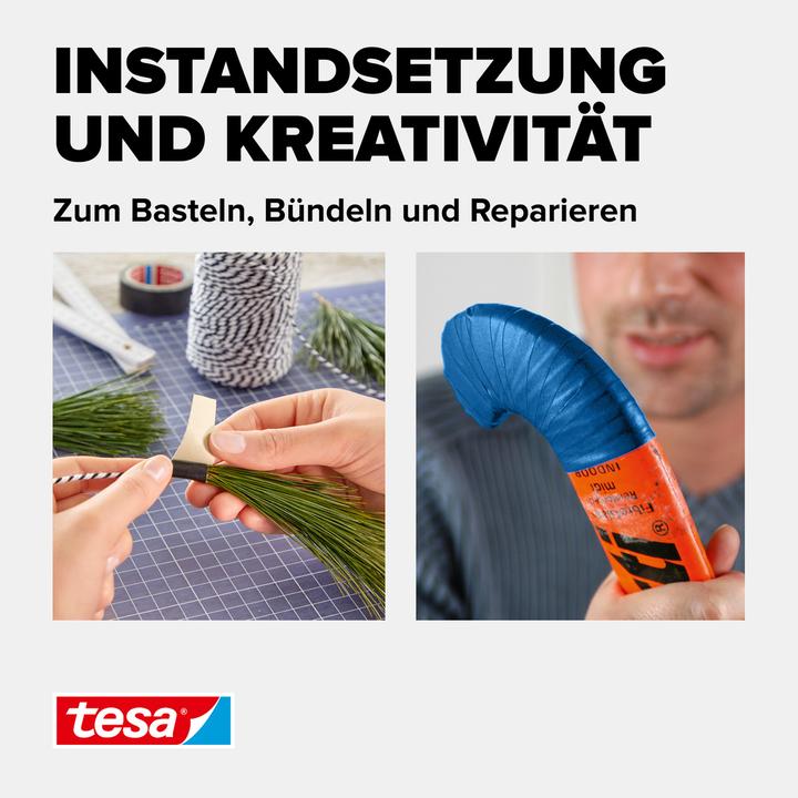 Actual product image tesa EXTRA POWER PERFECT fabric tape, fabric-reinforced duct tape (19 mm)