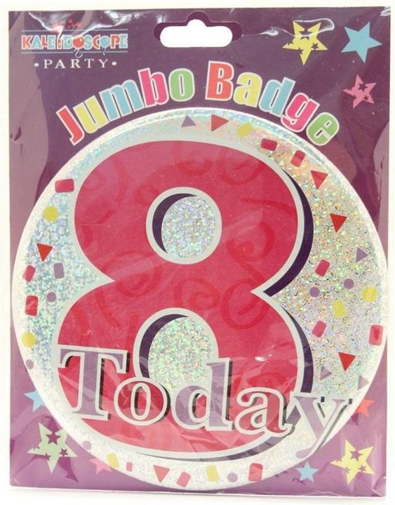 Produktbild Kaleidoscope Jumbo Abzeichen 8 Geburtstag