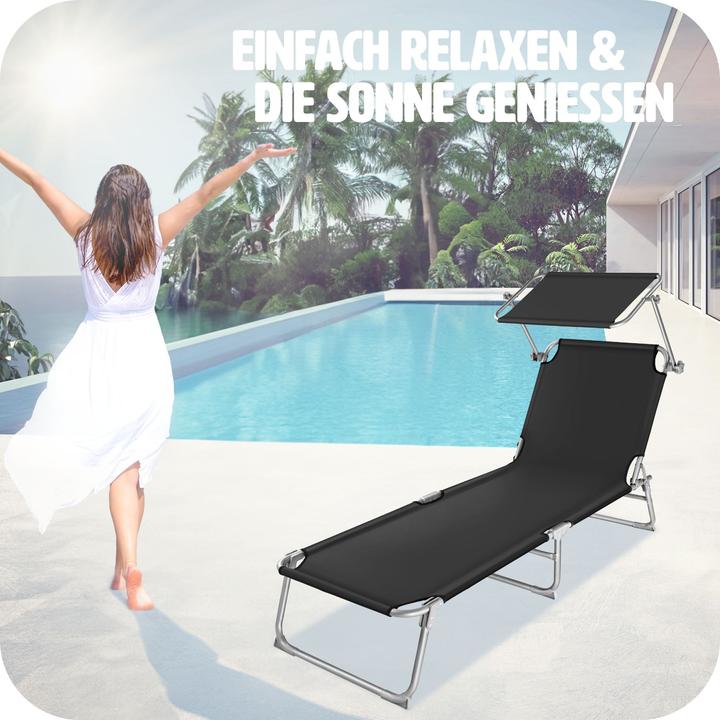 Produktbild tectake Gartenliege (190 cm)