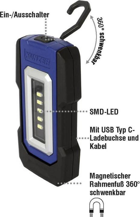 Produktbild Kunzer SMDLED Arbeitslampe (200 lm)