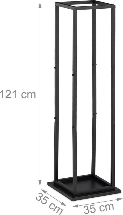Actual product image Relaxdays Firewood rack (35 x 35 x 121 cm)