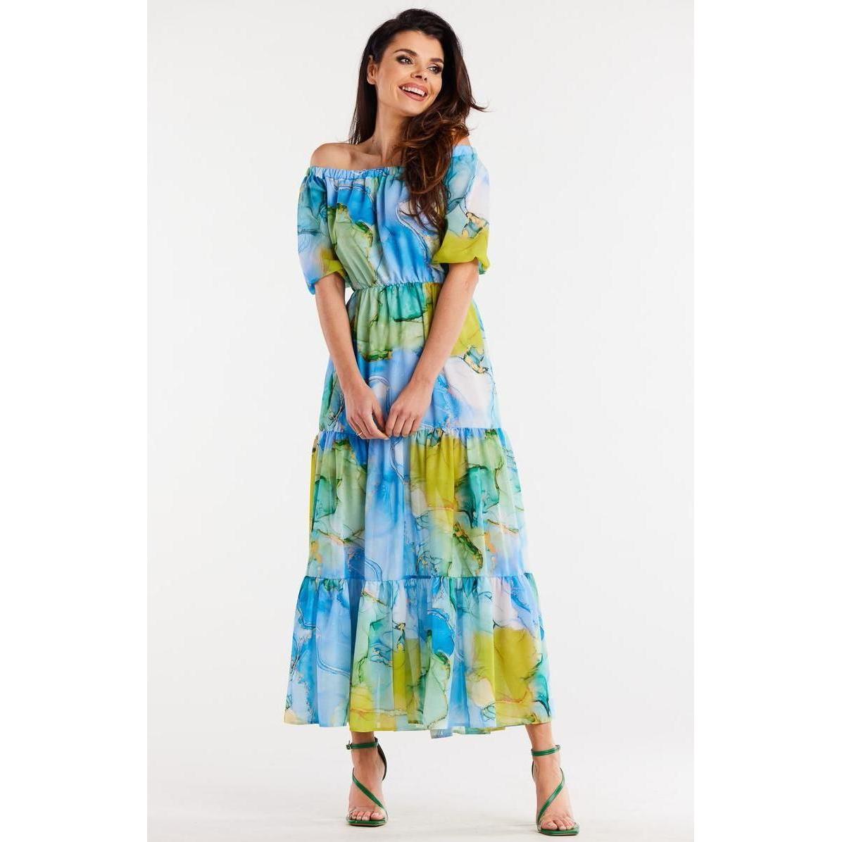 Thumbnail - Awama, Damen, Kleider, Alltagskleid model, Mehrfarbig, (M)
