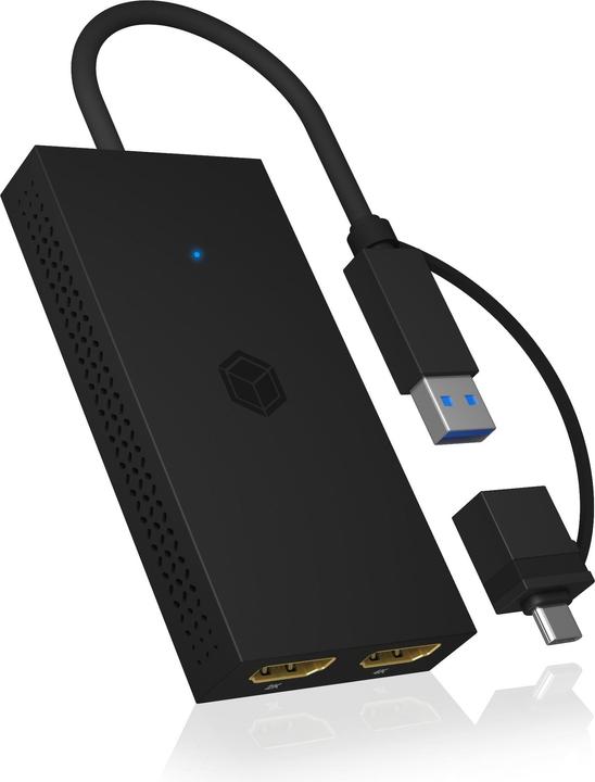 Icy Box IB-SPL1029AC (USB-A, USB-C, 2 ports)