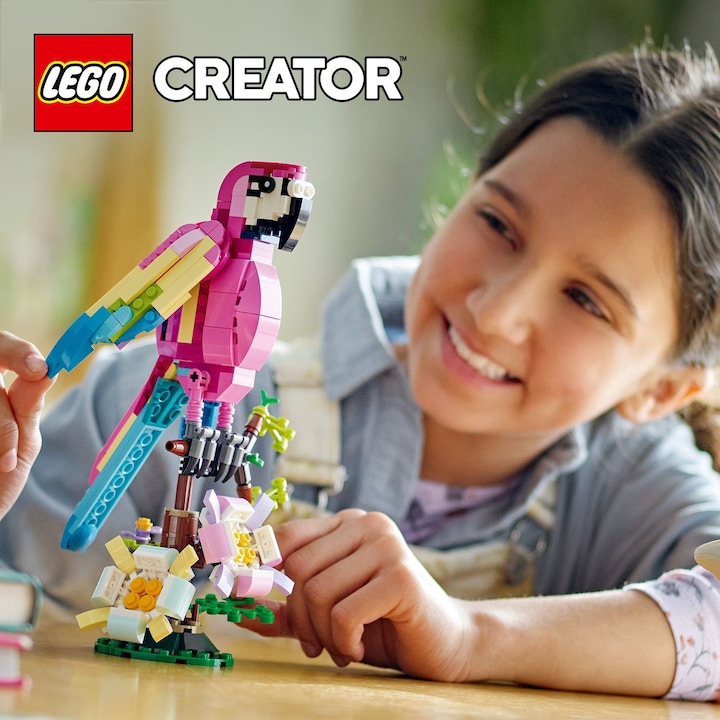 Image du produit LEGO Creator 3-en-1 31144 Le Perroquet Exotique Rose (31144, LEGO Creator 3-in-1)