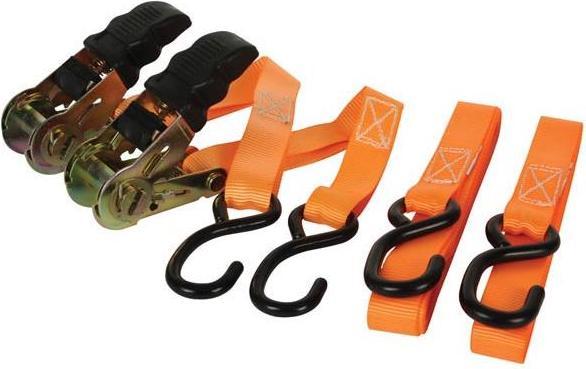 Perel SANGLE D'ARRIMAGE AVEC TENDEUR À CLIQUET 500 kg - 25 mm x 5 m - 2 pcs