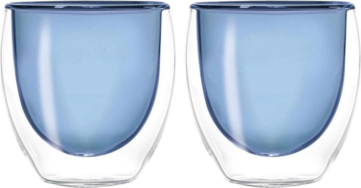 Easy Life Set di 2 bicchieri da espresso doppio w. blu, 80ml (0.08 l, 2x)