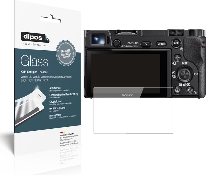 Dipos Displayschutz Anti-Shock (Displayschutz, Alpha 6400)