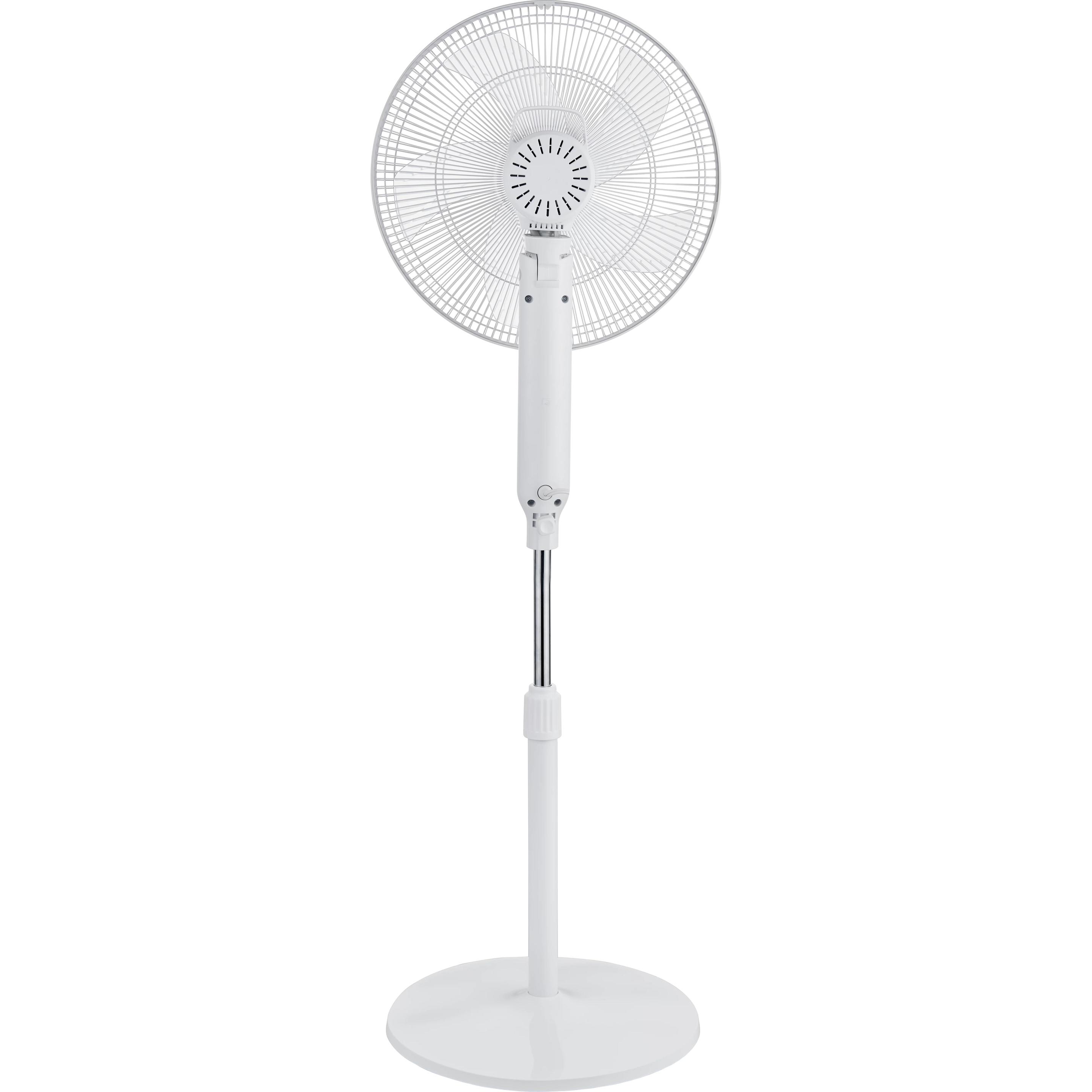 Thumbnail - Nordic Home Home Standventilator mit Fernbedienung, 40 cm, niedriger Geräuschpegel, Temp, Ventilator, Weiss