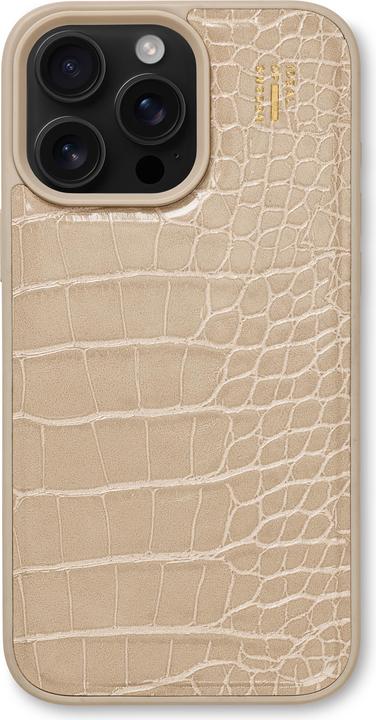 Image du produit iDeal Of Sweden Magsafe Designer Hard-Cover Vegan Leather Warm Beige Croco (Apple iPhone 16 Pro)