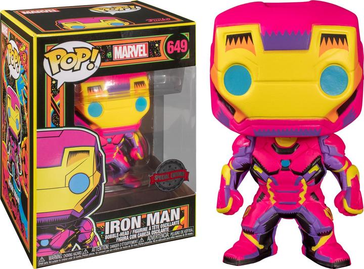 Produktbild Funko POP! - Marvel - Black Light: Iron Man