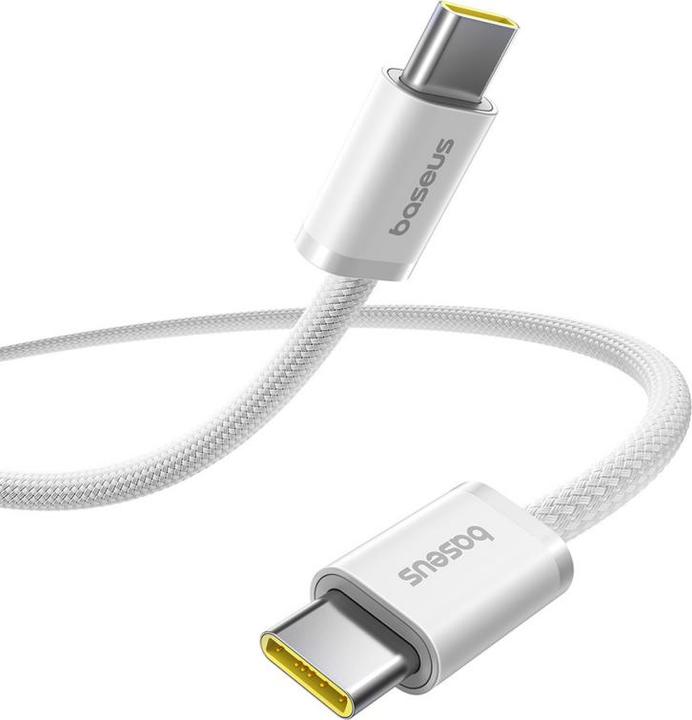 Produktbild Baseus USB-C to USB-C Cable Dynamic 4 Series, 100W, 5A, 2m, White (2 m, USB 4.0, 100 W)