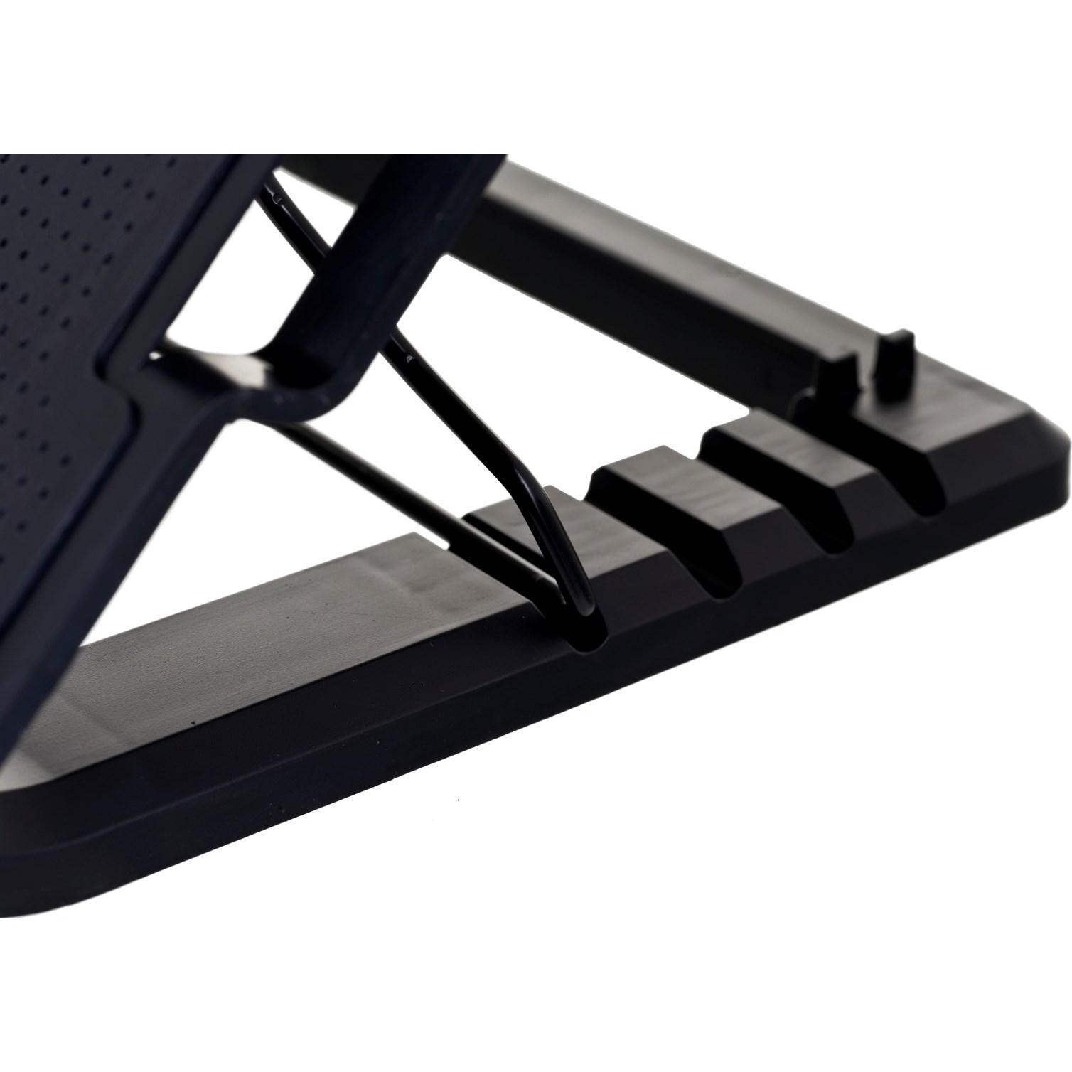 Thumbnail - Vakoss LF-1860AL - 43,2 cm (17 Zoll) - 1500 RPM - Schwarz - USB - 370 x 265 x 63 mm, Notebook Ständer, Schwarz