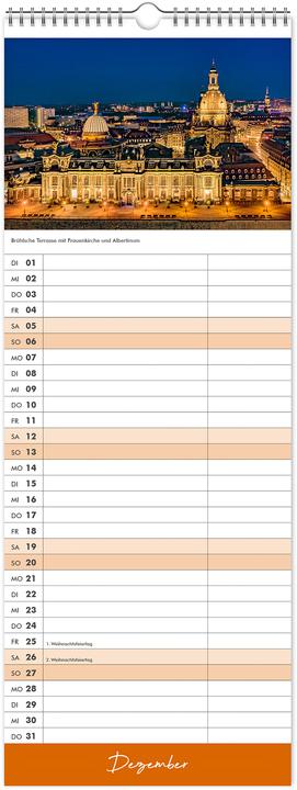 Produktbild Kchenkalender Dresden 2026 (15 x 40 cm)