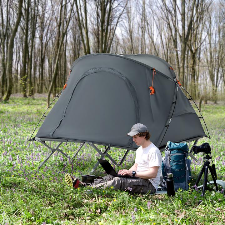 Actual product image Outsunny Foldable camp bed