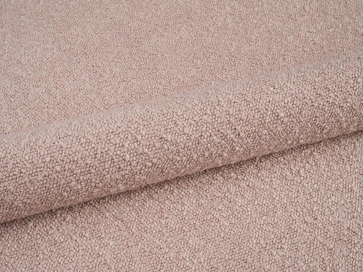 Actual product image Micadoni Boucle Storage Bed with Headboard, "Ovalo", Powder Pink, 234x270x96 Made in Europe (180 x 200 cm)
