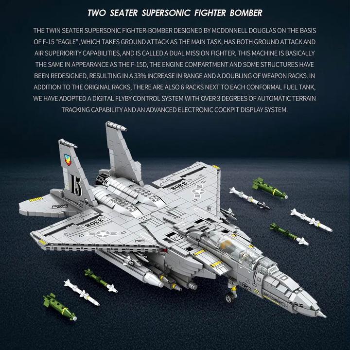 Actual product image ReoBrix F15e Fighter Bombers