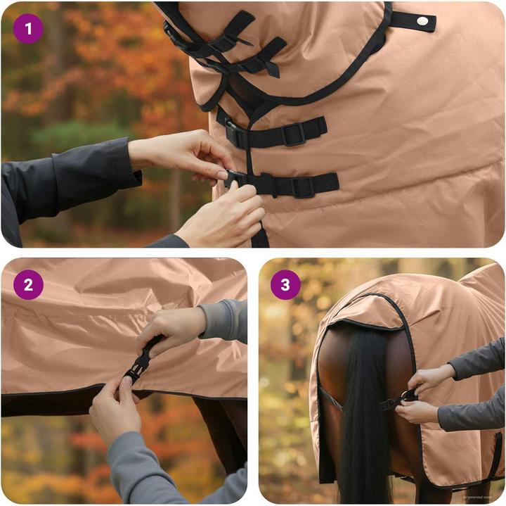 Produktbild vidaXL Pferdedecke (145 cm)