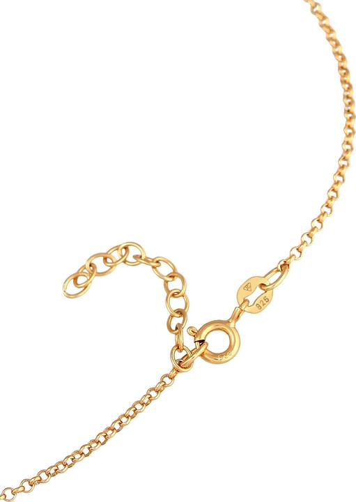 Produktbild Elli Fussschmuck Herz Howlith Türkis Boho 925 Silber (925 Sterling Silber vergoldet, Howlith, 22 cm)