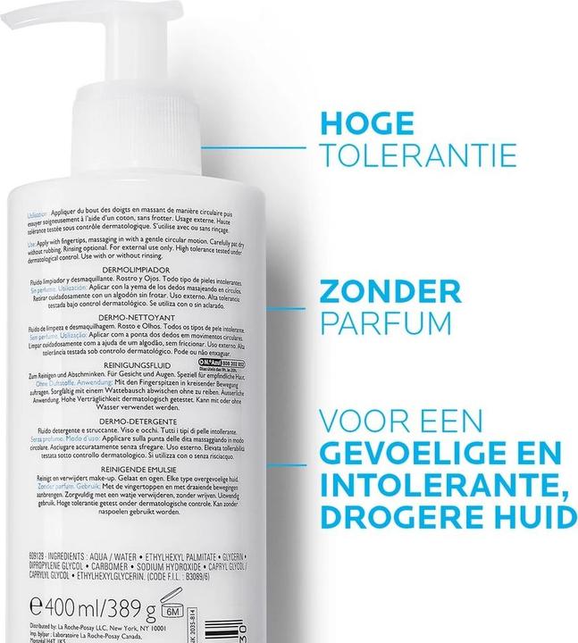 Actual product image La Roche Posay Tolerians (Cleansing lotion, 400 ml)