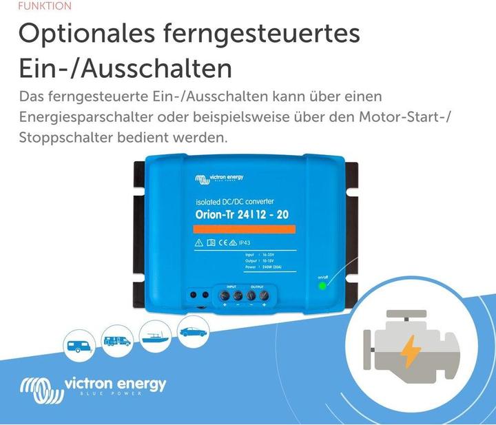 Produktbild Victron Energy DCDC Wandler Victon Orion Tr 20A