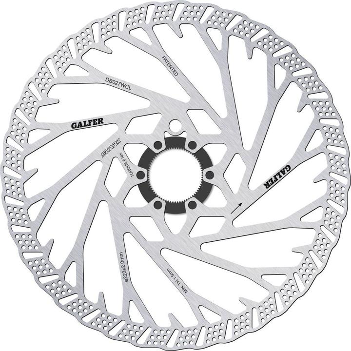 Produktbild Galfer Bike GALFER Disc Shark Ø 223mm x 2.0mm, Center Lock System (223 mm)