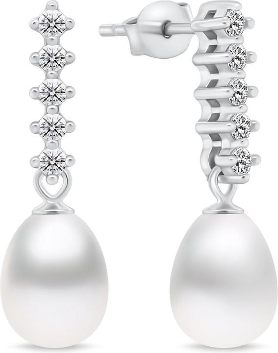Immagine prodotto Brilio Argento - Incantevoli orecchini in argento con perle e zirconi EA950W