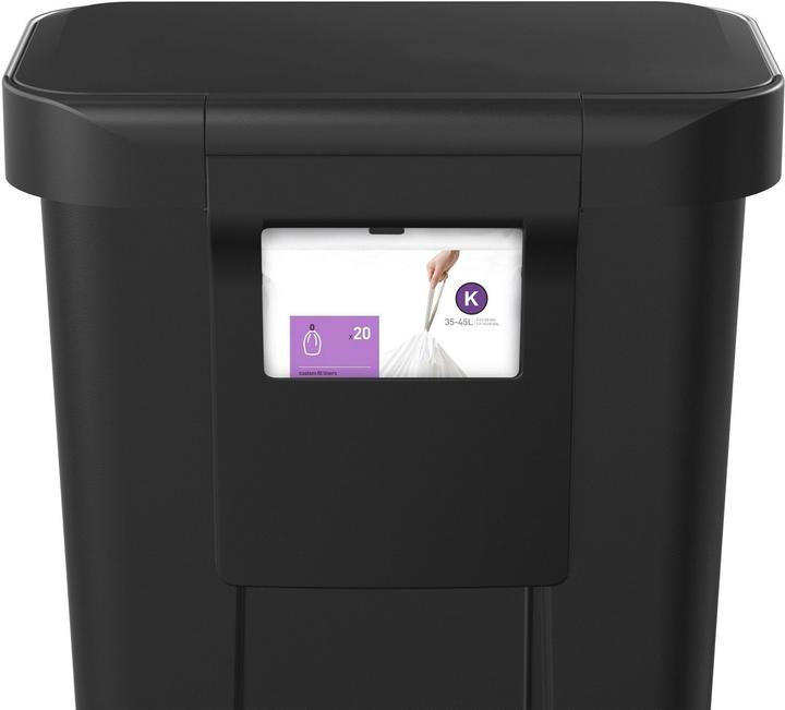 Actual product image Simplehuman 45 l, single compartment, black plastic (45 l)