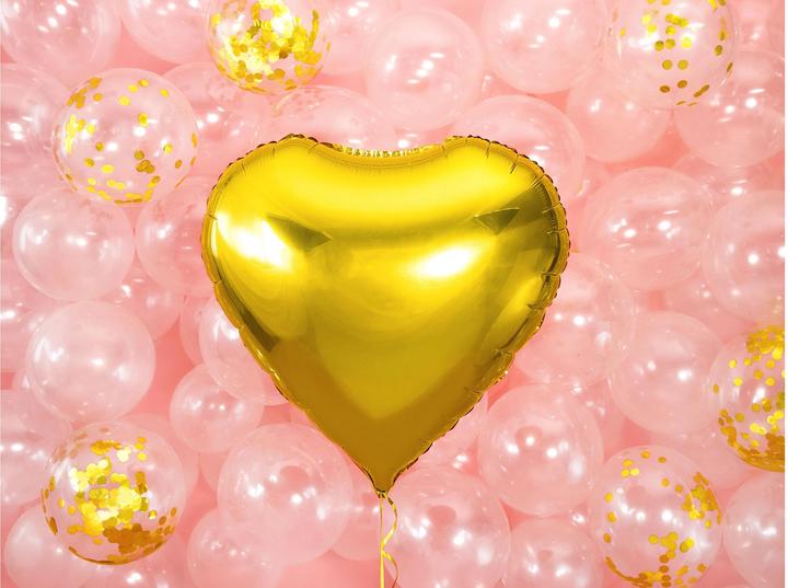 Image du produit Partydeco Ballon coeur or 61cm (1 x)
