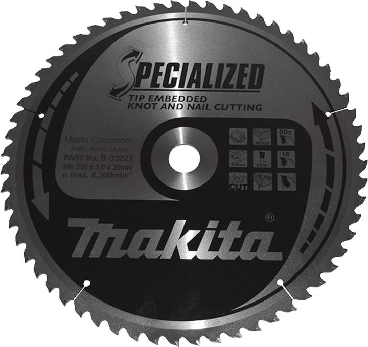 Makita SPECIALIZED zaagblad 355x30x60Z
