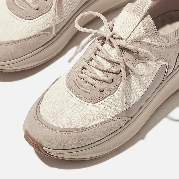 Actual product image Fitflop F-Mode Suede/Knit Flatform Slip-On Laced (37)