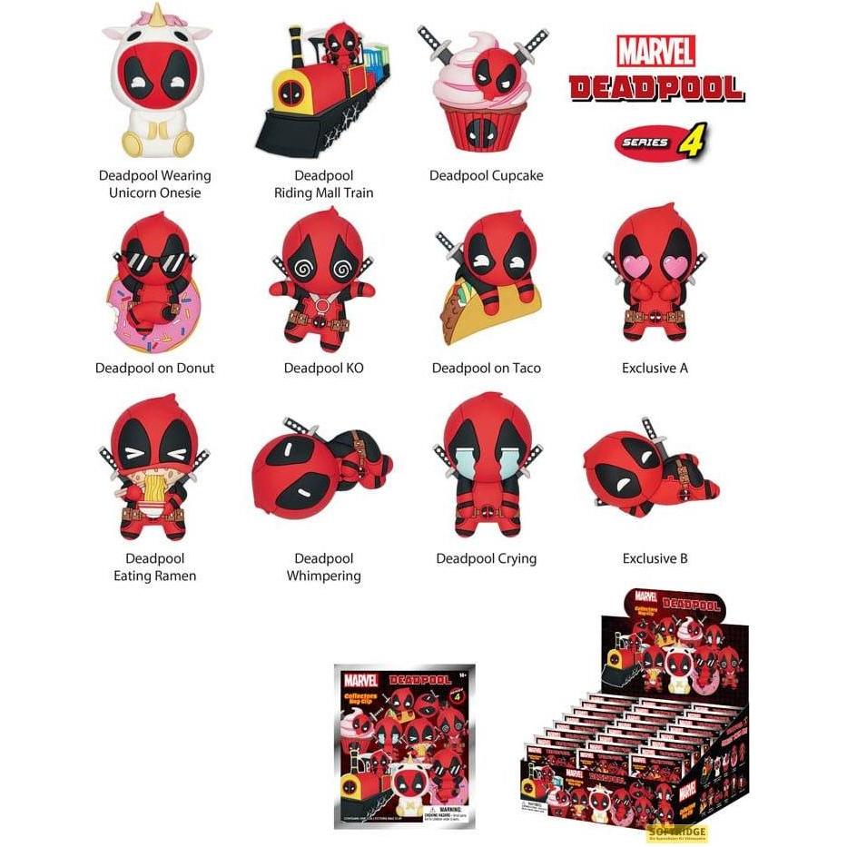 Monogram Int. Deadpool présentoir porte-clés sac à dos Serie 4 (24)