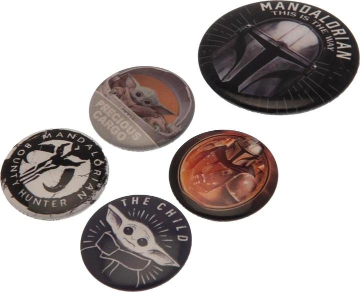 Actual product image Star Wars Pin Set This Is The Way 5Pack Plastic