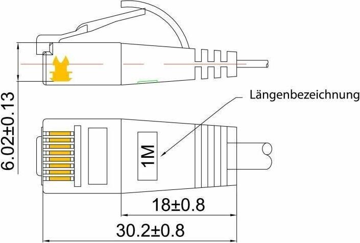 Image du produit Wirewin Câble de réseau (U/FTP, CAT6, 2 m)