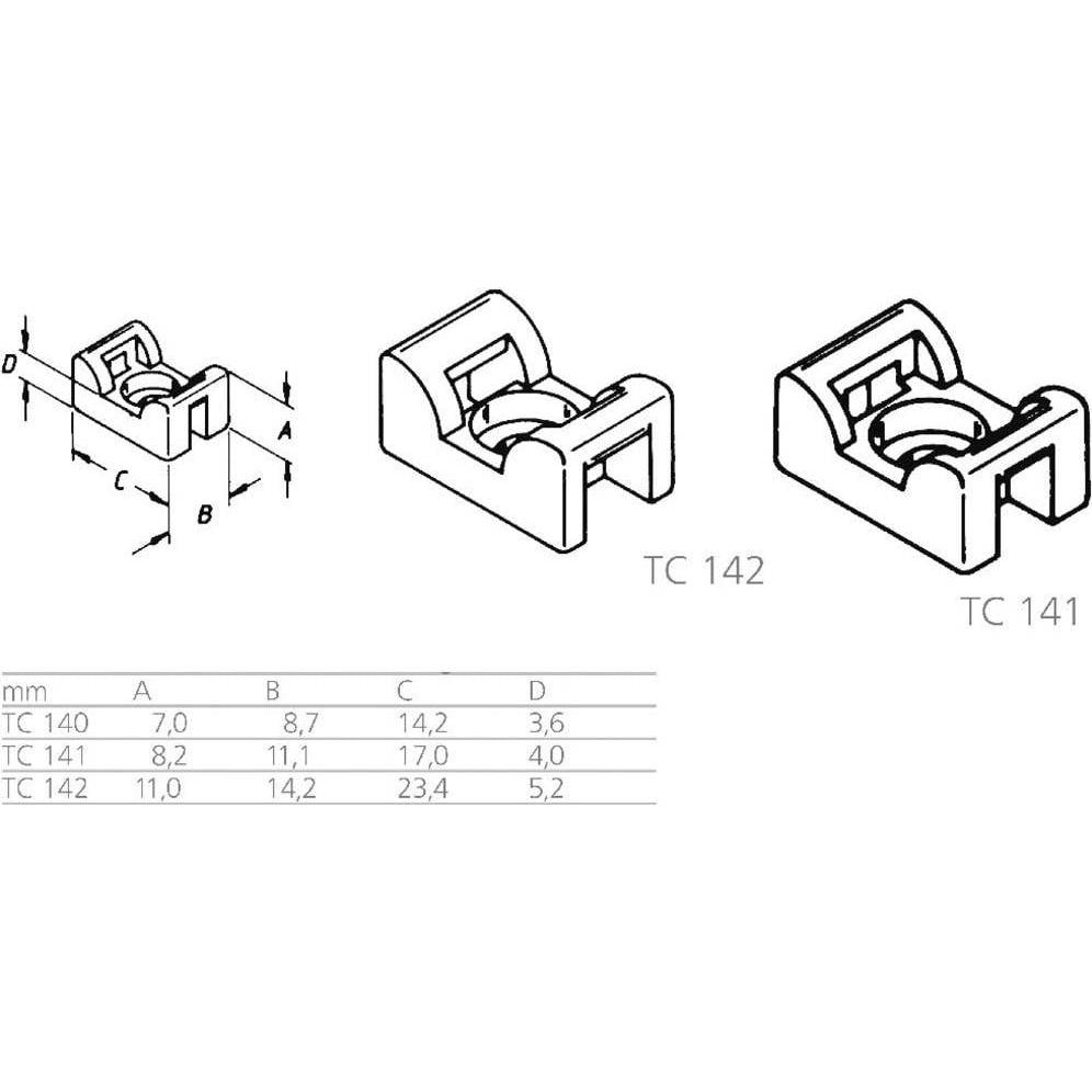 Thumbnail - Lapp, Kabelbinder, Befestigungssockel schraubbar (Befestigungsschlaufen, 17 mm, 500 Stk.)