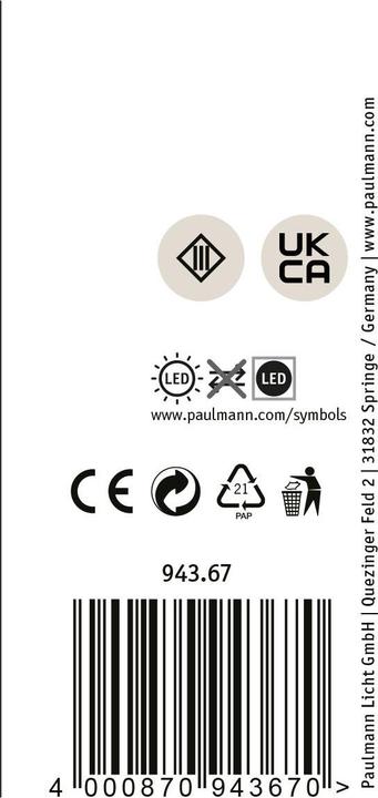 Image du produit Paulmann Plug & Shine Spot extérieur Radon (1200 lm, IP65)
