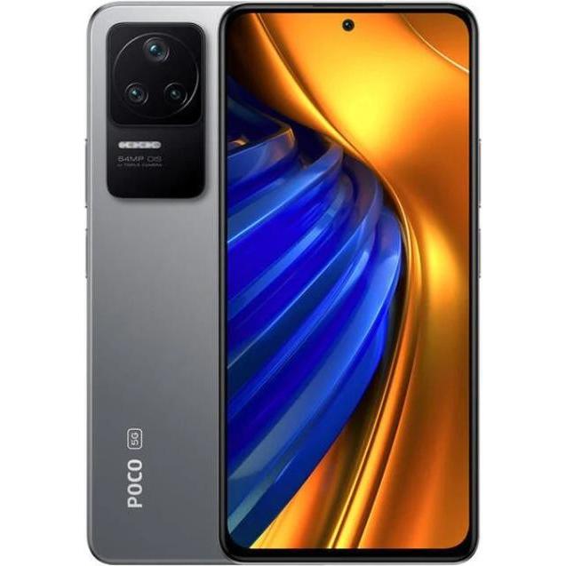 Xiaomi Poco F4 (128 GB, Night Black, 6.67", Dual SIM, 5G), Smartphone, Silber