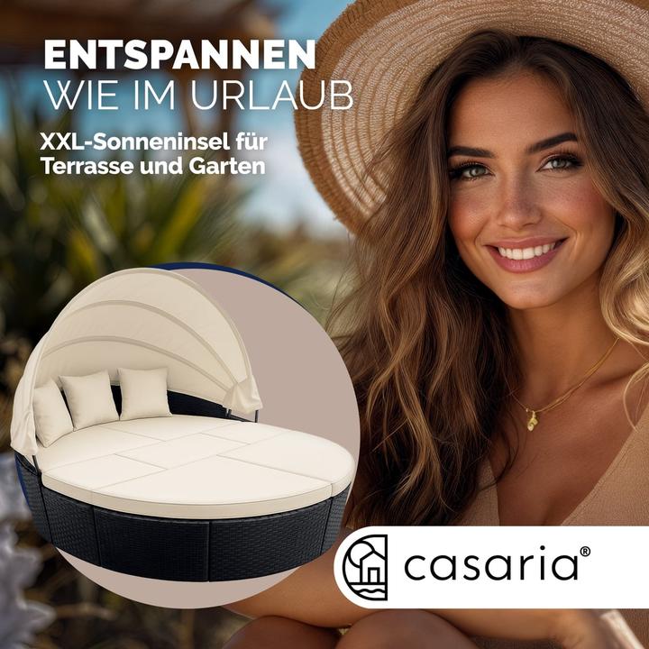 Image du produit Casaria Salon de jardin en poly rotin