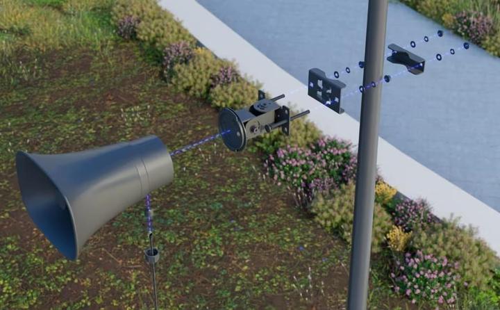 Actual product image Ubiquiti All-weather PoE 120 dB horn