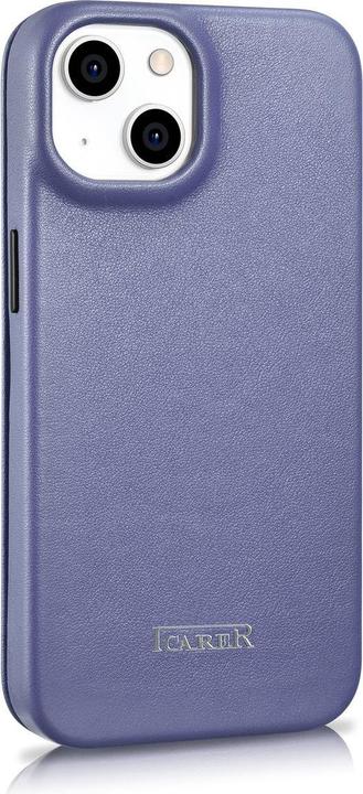 Actual product image iCarer CE Premium Leather Folio Case for iPhone 14 Plus Magnetic Flip Leather Folio Case MagSafe Lig (Apple iPhone 14 Plus)