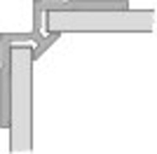 Actual product image Hüppe corner profile, inside, for EasyStyle wall cladding length 2550mm