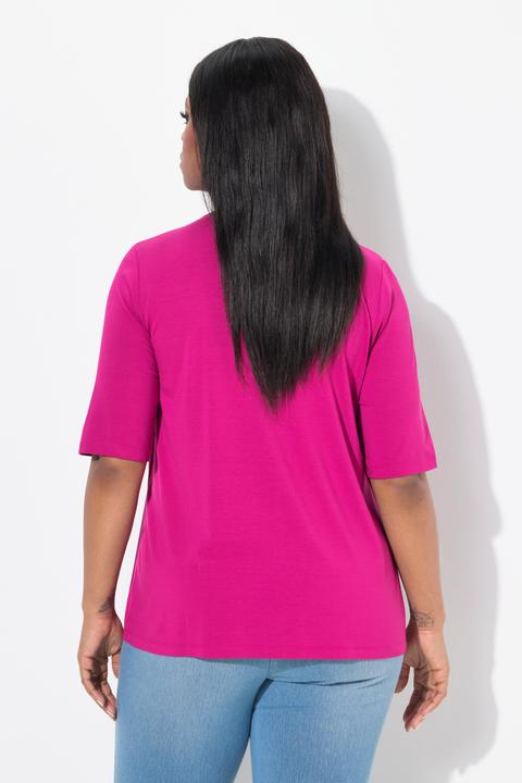Produktbild Ulla Popken 2-in-1-Shirt, Ringel, Rundhals, Halbarm (58)