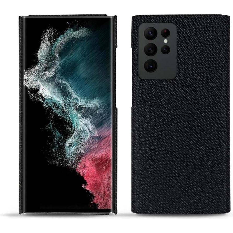 Noreve Lederschutzhülle (Samsung Galaxy S22 Ultra), Smartphone Hülle, Schwarz