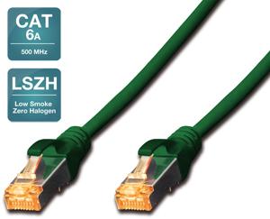 Productafbeelding Digitus CAT6A S-FTP Patchcord, 0,5m, Groen (SFTP, CAT6a, 0.50 m)